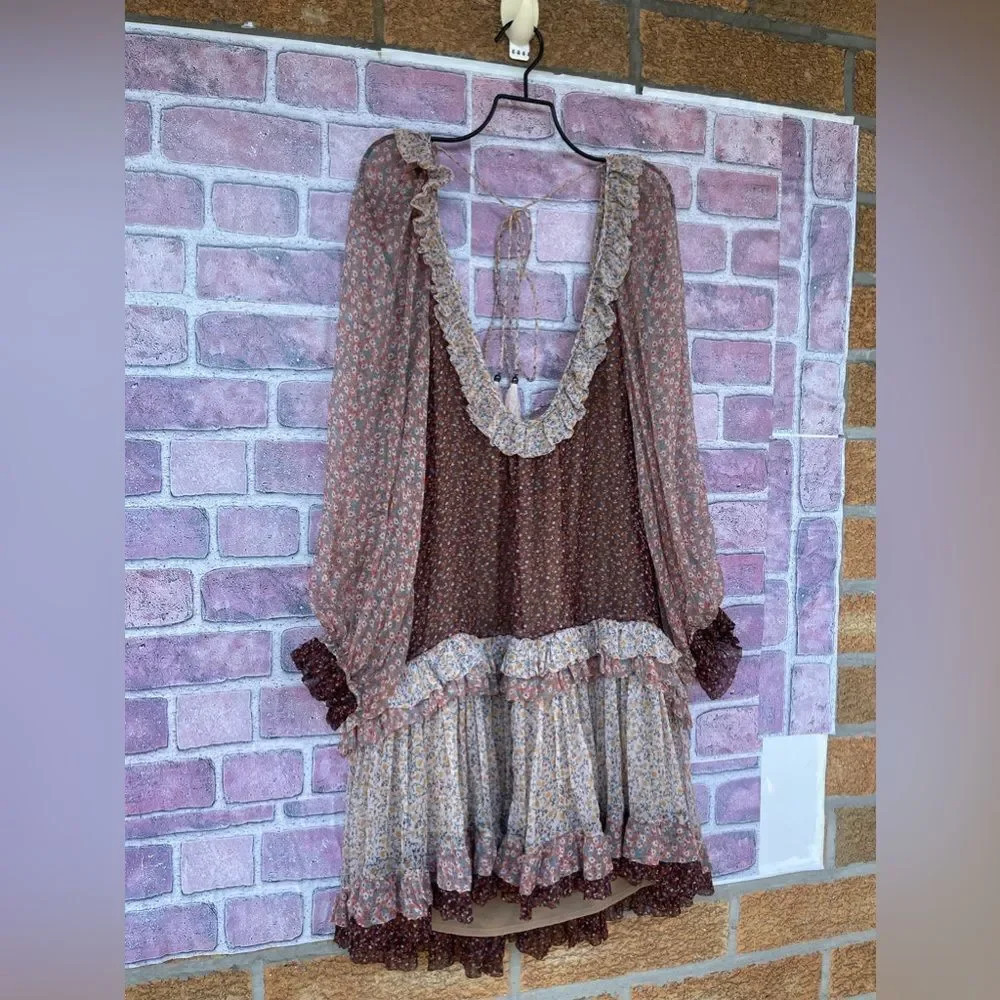 Zimmermann Eden Ruffle floral print dress size 8 - Picture 4 of 12